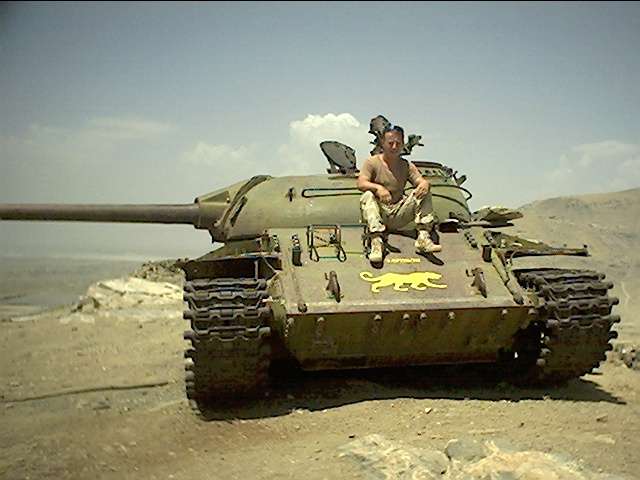 John on Russian Tank